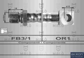 Akron Malò 8540 - T.FRENO ANT.OPEL CORSA 1,0